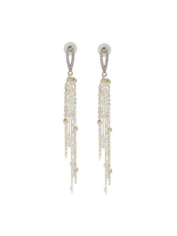 SOHI SOHI Naušnice ' Calla '  zlatna / srebro / bijela