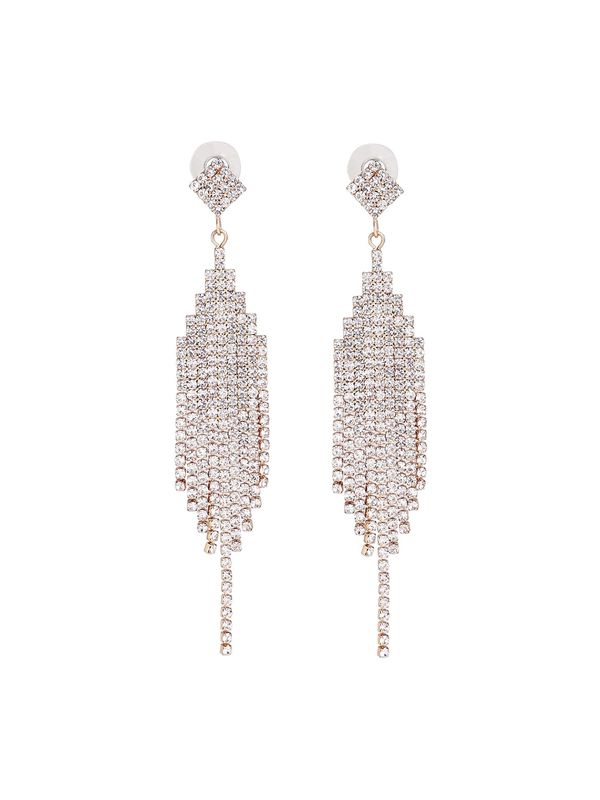 SOHI SOHI Naušnice 'Caron'  srebro / prozirna