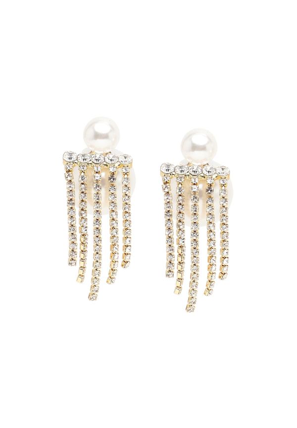 SOHI SOHI Naušnice 'Catrina'  zlatna / srebrno siva / bijela