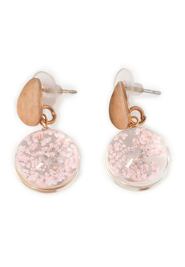 SOHI SOHI Naušnice 'Chloe'  zlatna / roza / prozirna