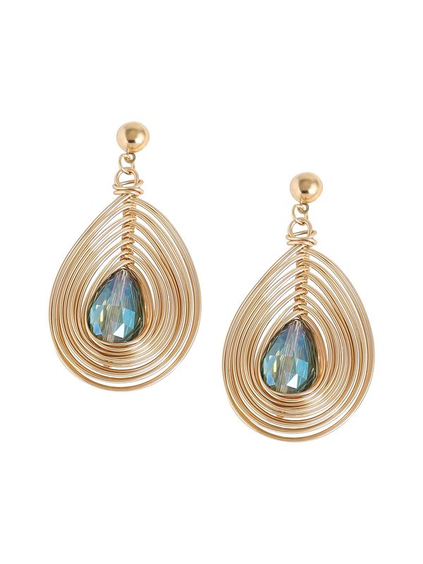 SOHI SOHI Naušnice 'Chryssa'  plava / zlatna