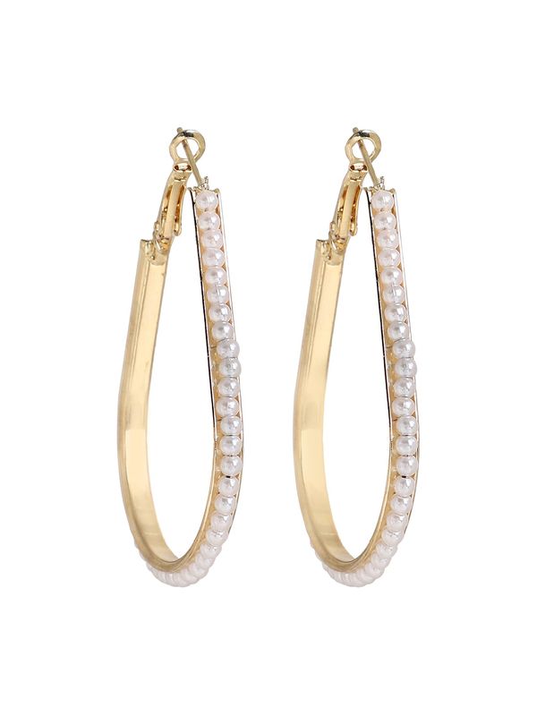 SOHI SOHI Naušnice 'Ciel'  zlatna / bijela