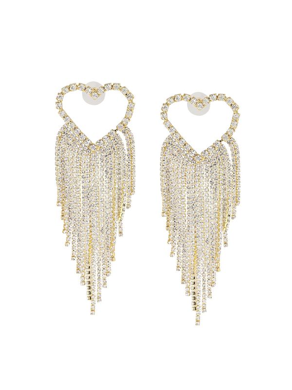 SOHI SOHI Naušnice 'Cyan'  zlatna / bijela