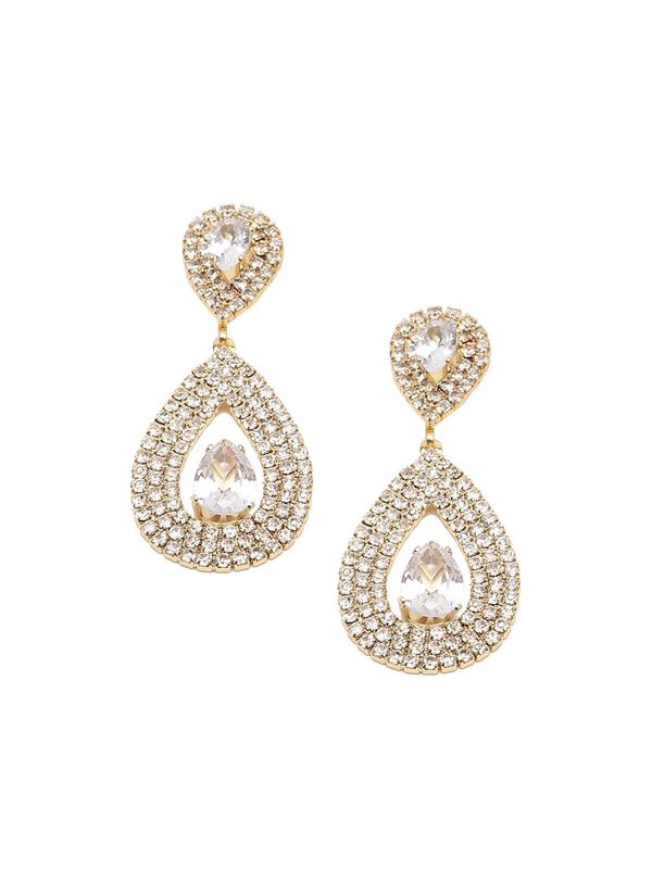 SOHI SOHI Naušnice 'Deepti'  zlatna / prozirna