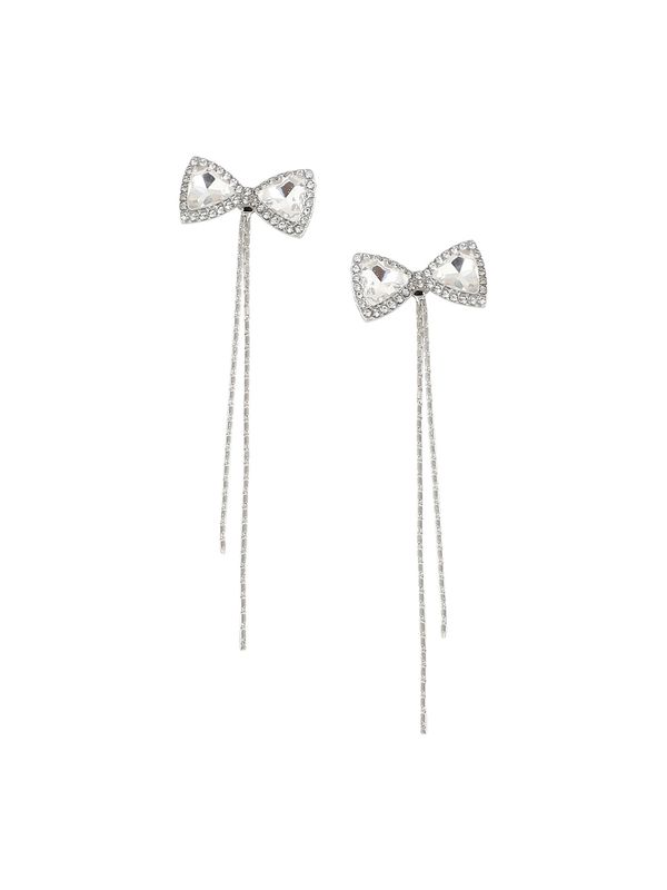 SOHI SOHI Naušnice 'Divyanshika'  srebro / prozirna