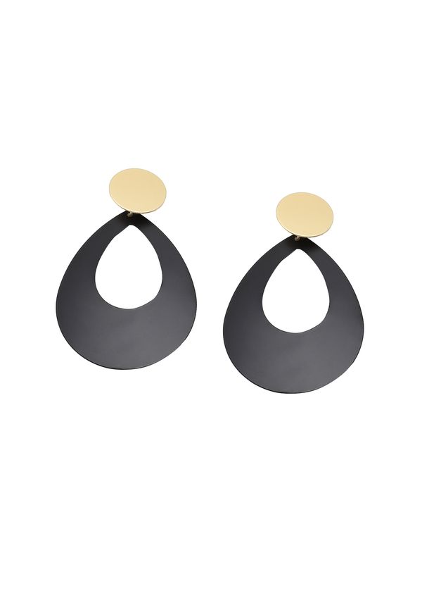 SOHI SOHI Naušnice 'Dotty'  zlatna / crna