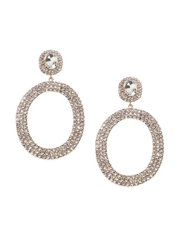 SOHI SOHI Naušnice ' Eireen '  zlatna / prozirna