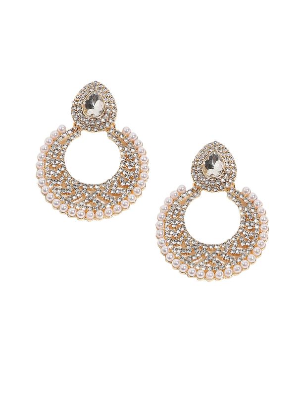 SOHI SOHI Naušnice 'Elouise'  zlatna / srebro / bijela