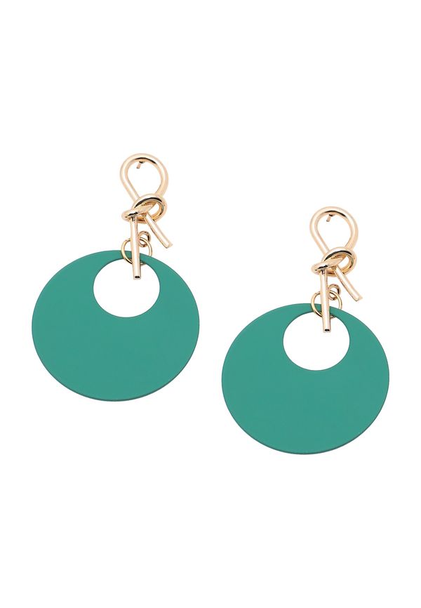 SOHI SOHI Naušnice 'Frea'  zlatna / smaragdno zelena