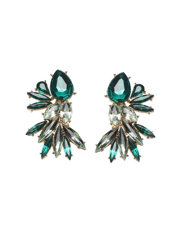 SOHI SOHI Naušnice ' Goldy '  zelena