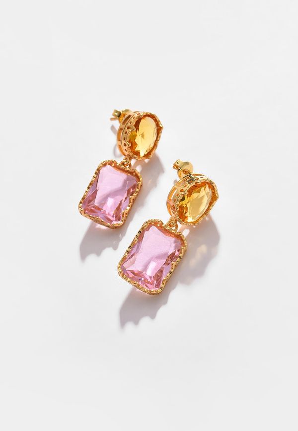 SOHI SOHI Naušnice 'Greta'  narančasto žuta / zlatna / svijetloroza