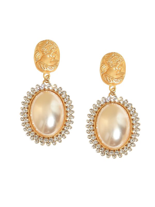 SOHI SOHI Naušnice 'Helen'  zlatna / srebro