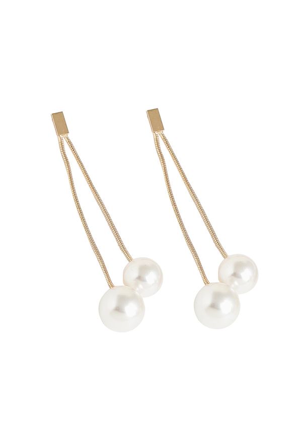 SOHI SOHI Naušnice ' Janelle '  zlatna / bijela