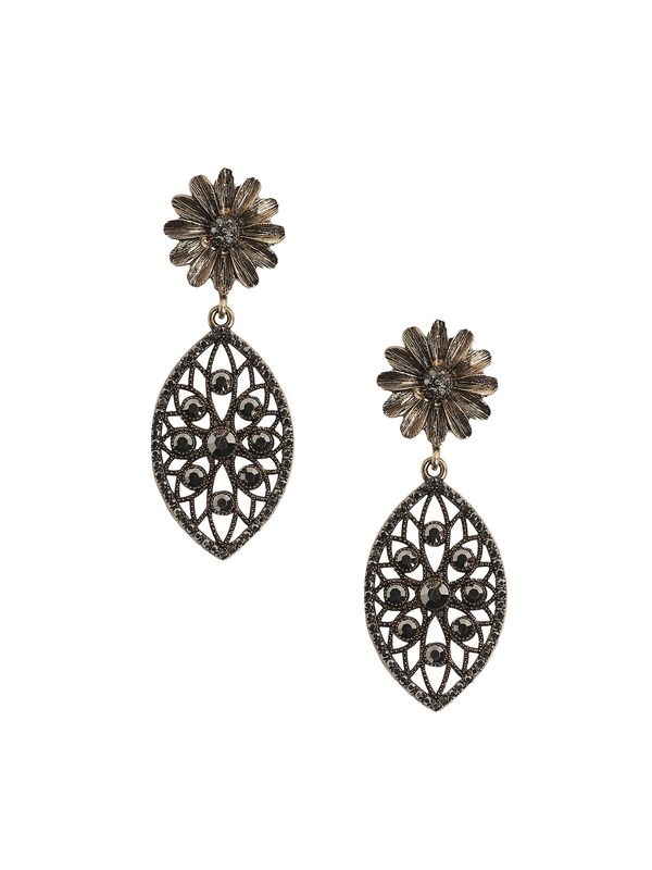 SOHI SOHI Naušnice ' Jesca '  zlatna / srebrno siva / crna