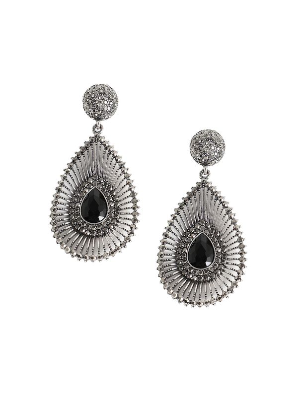 SOHI SOHI Naušnice 'Jillie'  crna / srebro