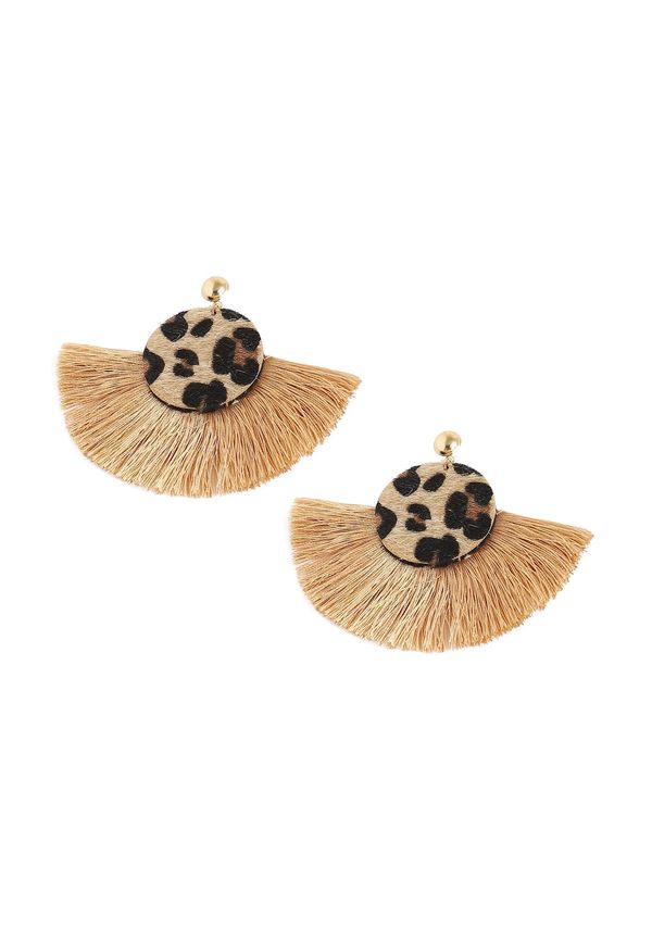 SOHI SOHI Naušnice 'Joetta'  smeđa / zlatna