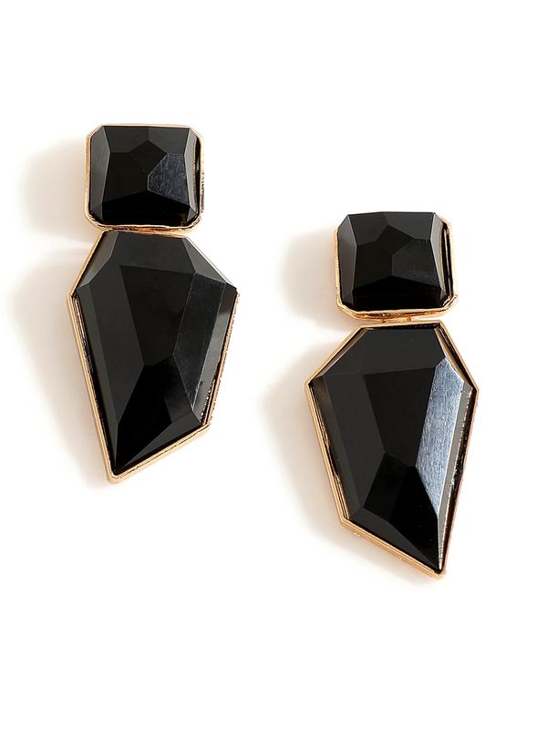 SOHI SOHI Naušnice 'Jully'  zlatna / crna