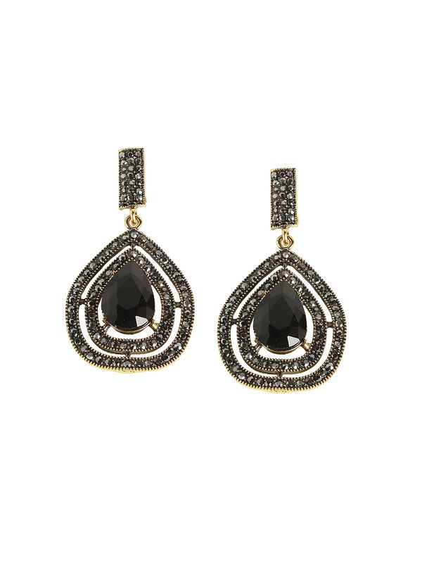 SOHI SOHI Naušnice ' Kanchn '  crna