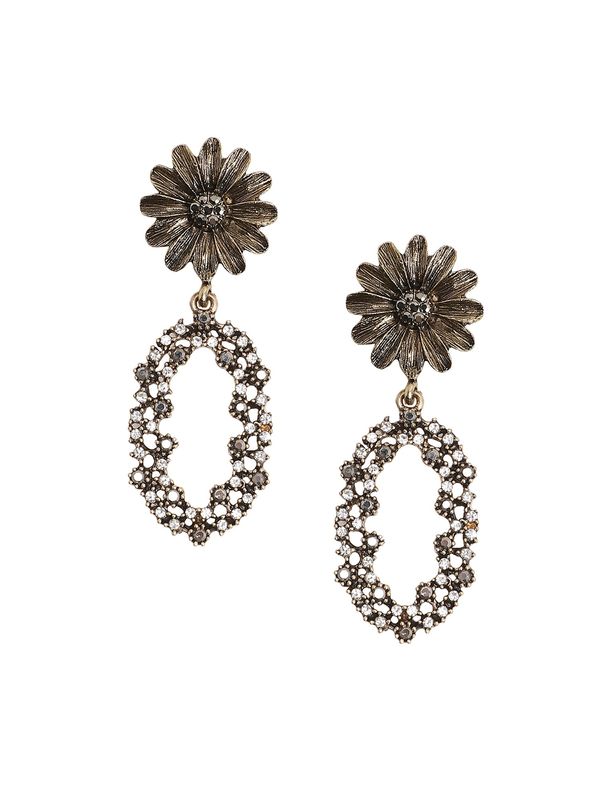 SOHI SOHI Naušnice 'Katelin'  zlatna / crna