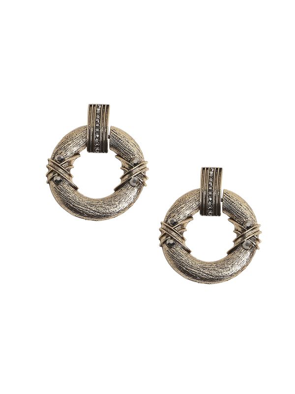 SOHI SOHI Naušnice ' Kolour '  zlatna / srebrno siva