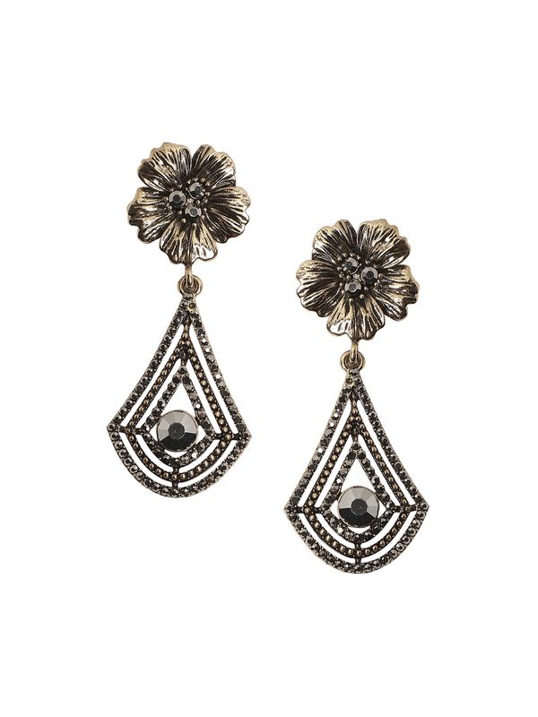 SOHI SOHI Naušnice 'Laryn'  zlatna / crna