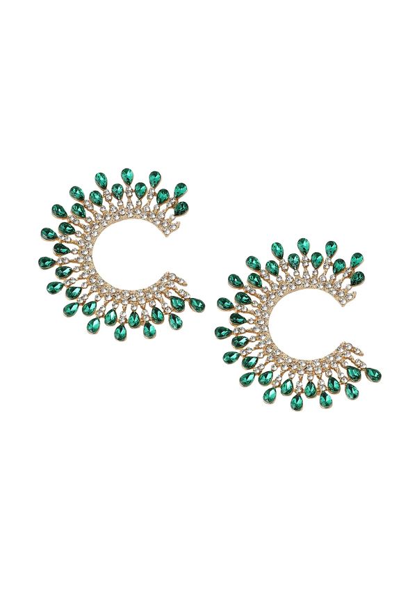 SOHI SOHI Naušnice 'Lashay'  zelena