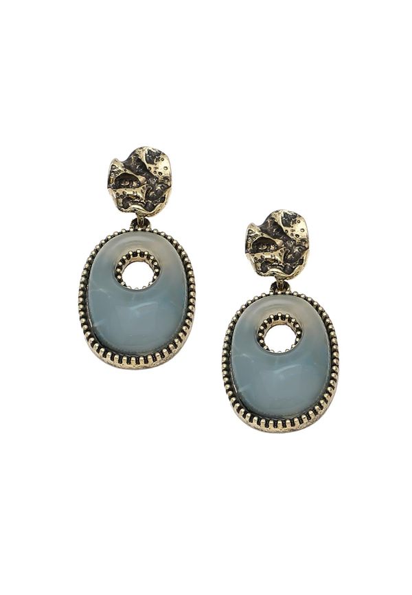 SOHI SOHI Naušnice ' Lena '  zlatna / siva / crna