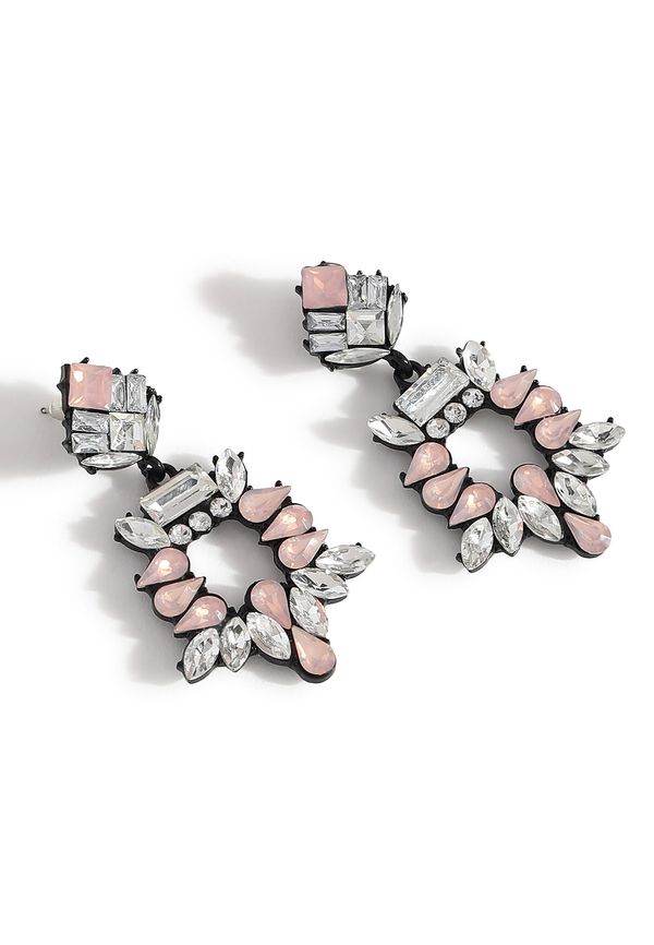 SOHI SOHI Naušnice 'Margot'  roza / srebro