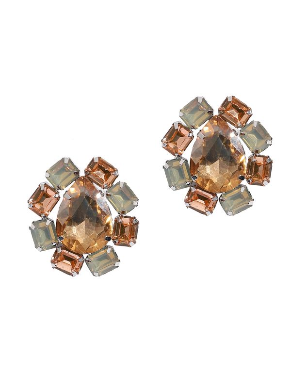 SOHI SOHI Naušnice ' Myranda '  zlatna / narančasta