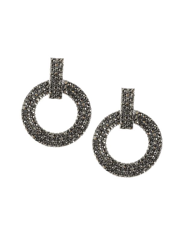 SOHI SOHI Naušnice ' Nafisa '  crna / srebro