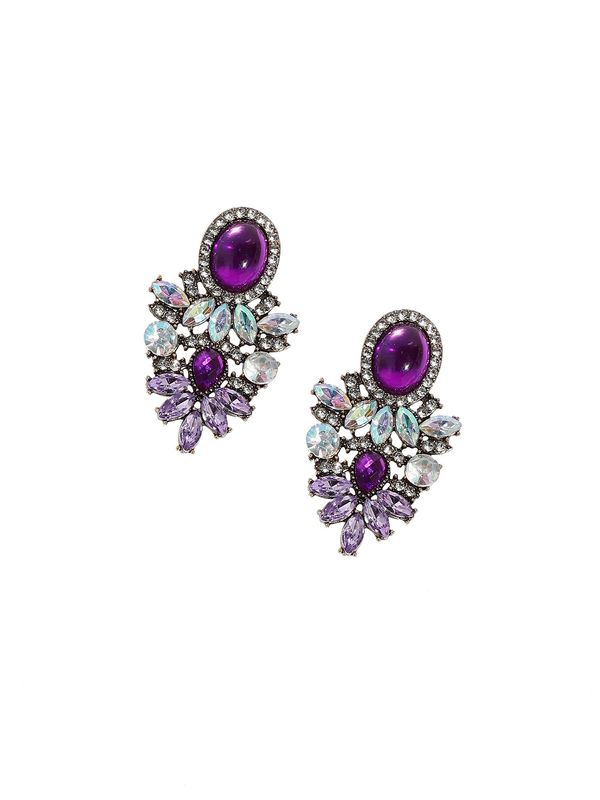 SOHI SOHI Naušnice  purpurna / srebro