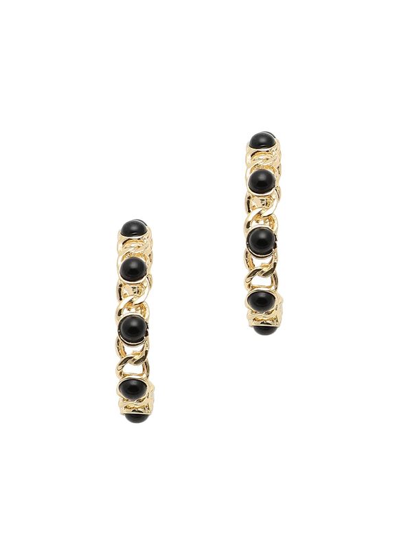 SOHI SOHI Naušnice 'Rahul'  zlatna / crna
