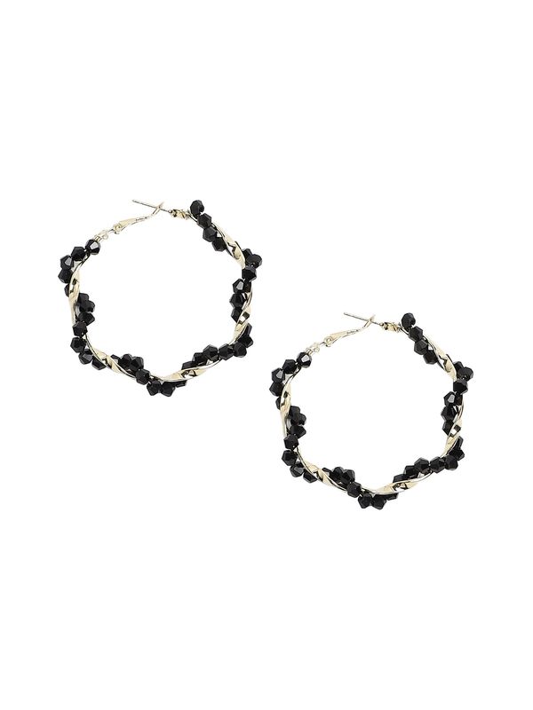 SOHI SOHI Naušnice ' Rakhee '  zlatna / crna