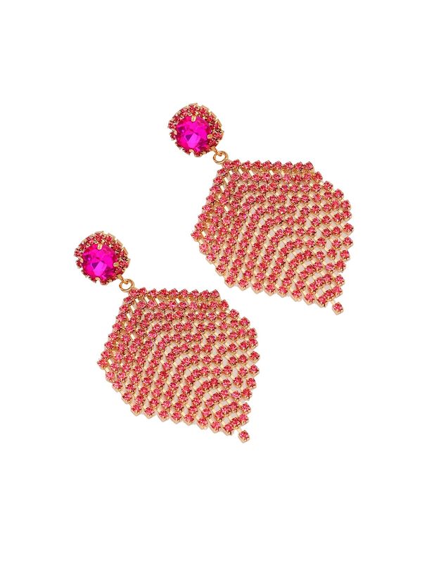 SOHI SOHI Naušnice ' Salmi '  roza / crvena