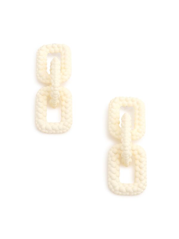 SOHI SOHI Naušnice ' Sarju '  zlatna / bijela