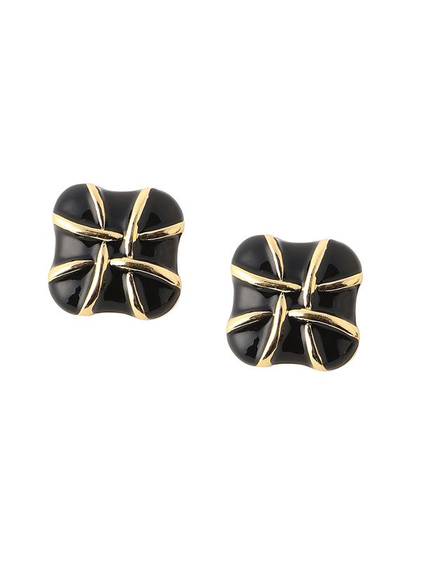 SOHI SOHI Naušnice 'Sayma'  zlatna / crna