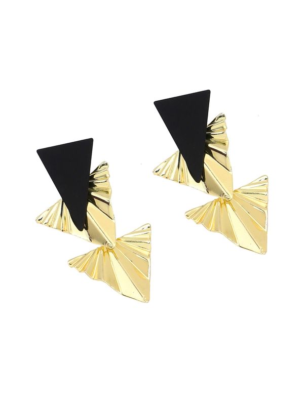 SOHI SOHI Naušnice ' Sayna '  zlatna / crna