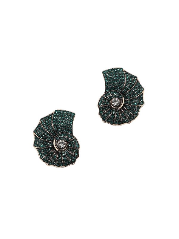 SOHI SOHI Naušnice  srebrno siva / zelena