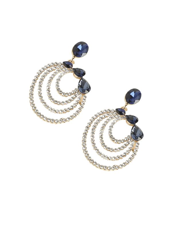 SOHI SOHI Naušnice ' Tamana '  plava / srebro