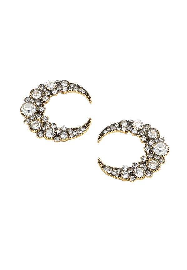 SOHI SOHI Naušnice 'Thea'  zlatna / crna / srebro