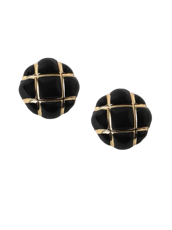 SOHI SOHI Naušnice 'Veenu'  zlatna / crna