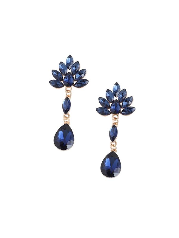 SOHI SOHI Naušnice 'Vespera'  tamno plava / zlatna