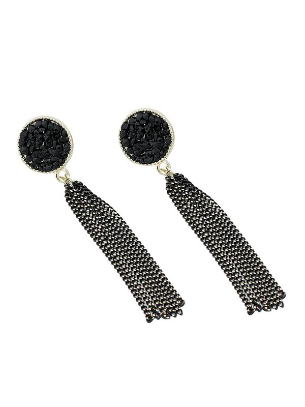 SOHI SOHI Naušnice 'Vidhi'  zlatna / crna