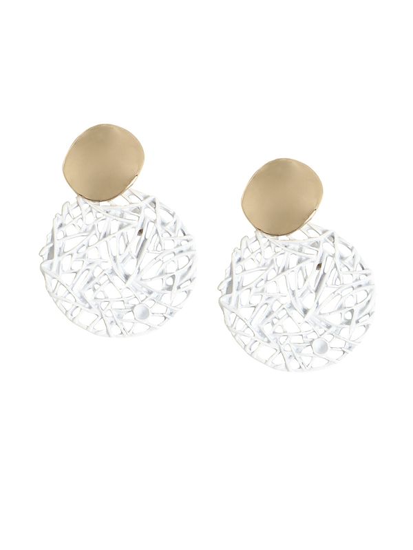 SOHI SOHI Naušnice 'Yinita'  zlatna / bijela