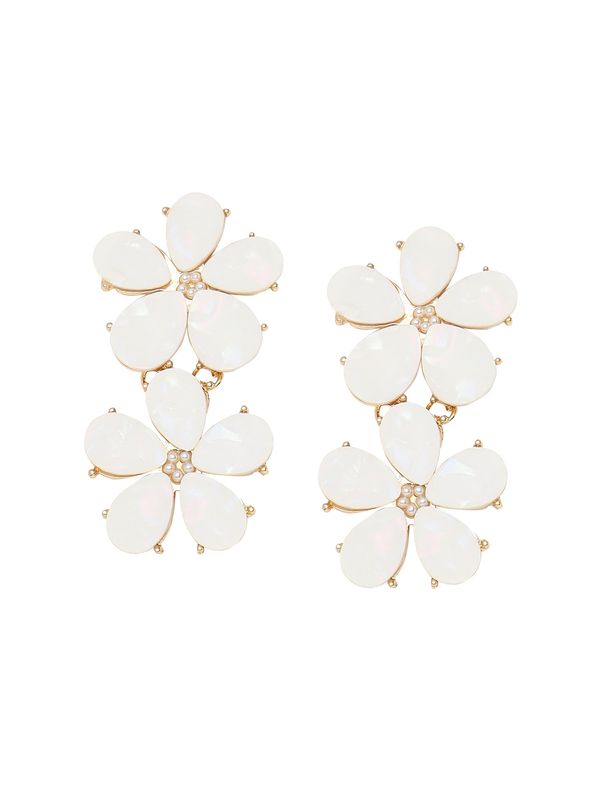 SOHI SOHI Naušnice 'Yuvika'  zlatna / bijela