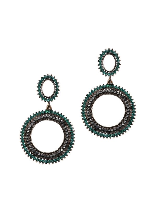 SOHI SOHI Naušnice  zelena / crna