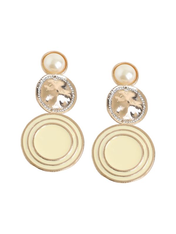 SOHI SOHI Naušnice  zlatna / bijela