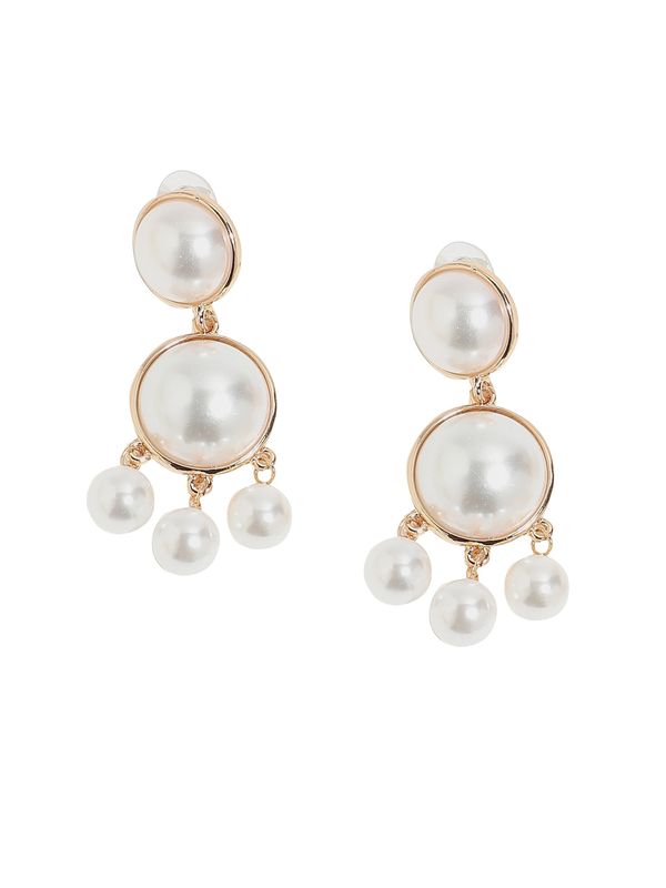 SOHI SOHI Naušnice  zlatna / biserno bijela