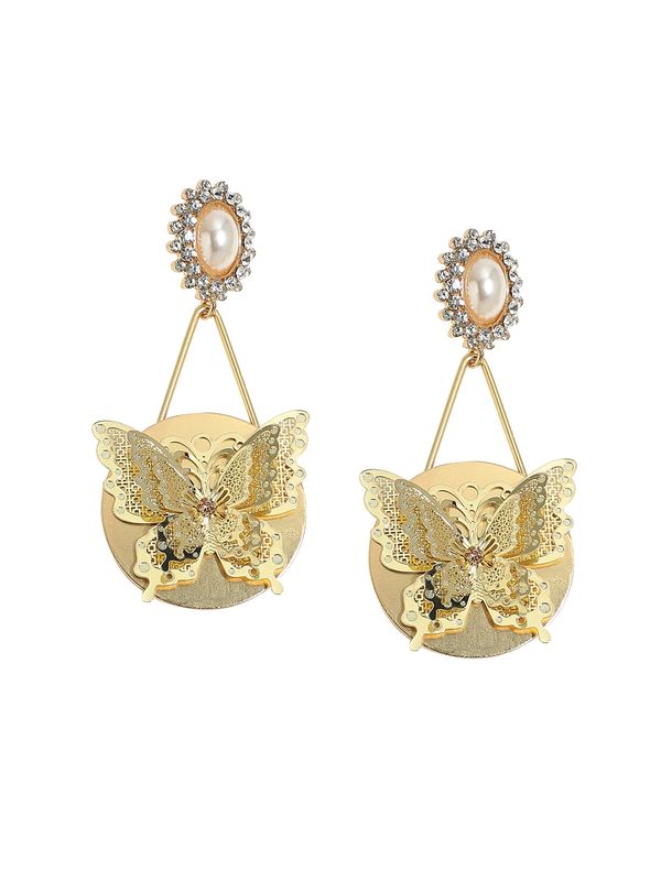 SOHI SOHI Naušnice  zlatna / srebro / biserno bijela