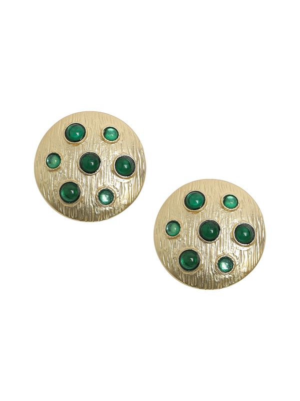 SOHI SOHI Naušnice  zlatna / zelena